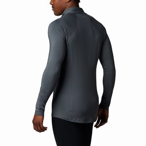 Columbia Midweight Stretch Långärmad Baselayer Half Zip Skjorta Herr MörkGrå (BUJXG9267)